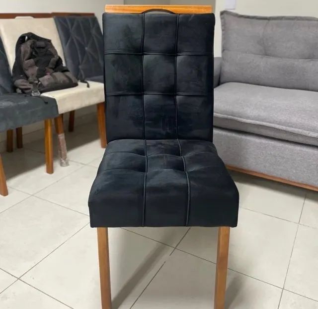 Conjunto de Jantar Belluno 4 Lugares com Painel Ripado - Foto 2