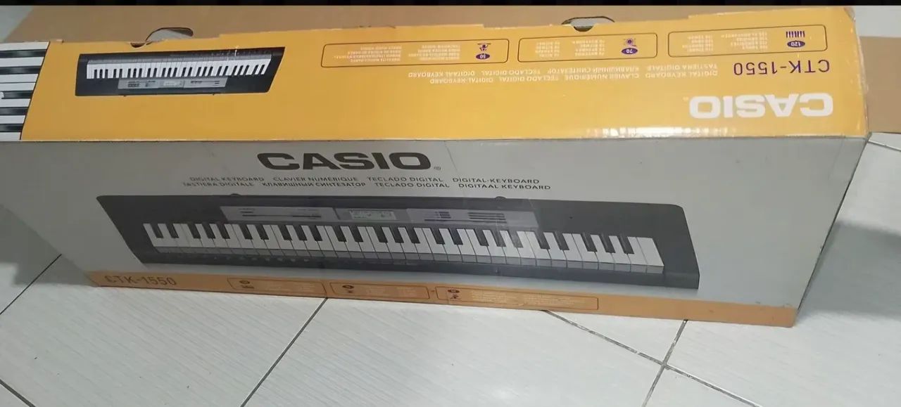 Teclado Casio CTK-1550,  com bolsa, tripé  - Foto 3