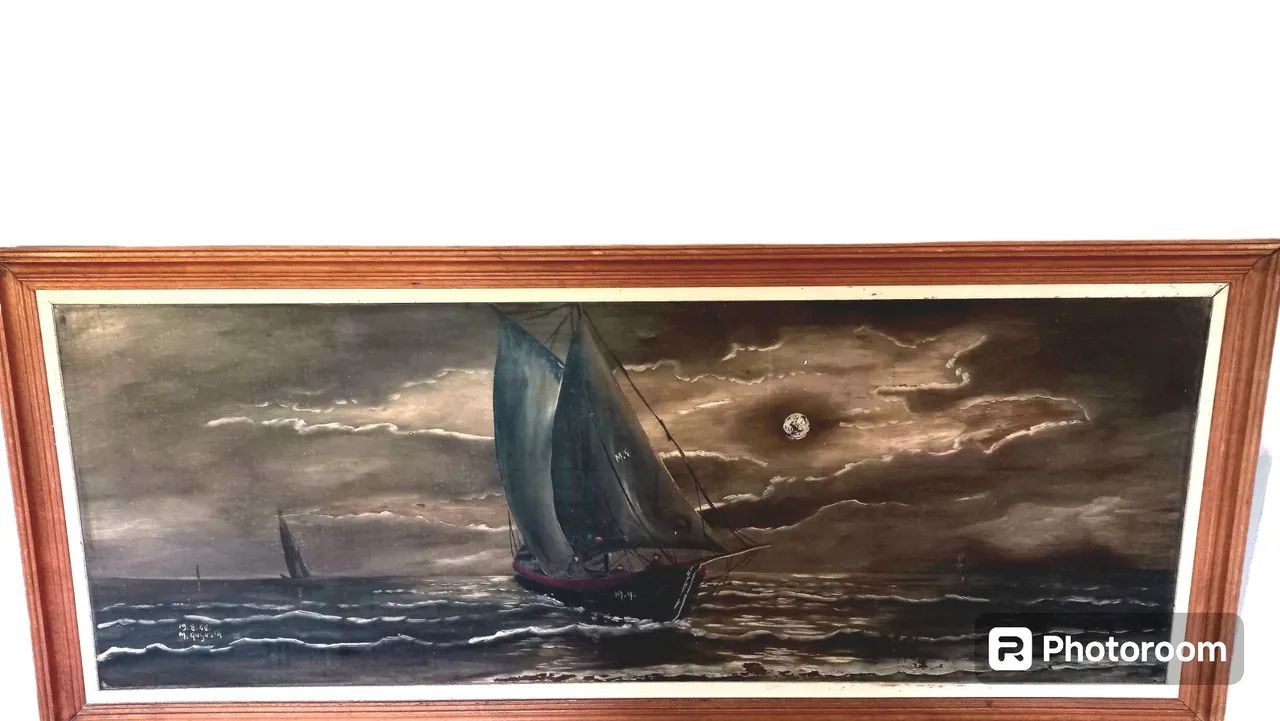 Quadro óleo sobre madeira Maria Augusta 1966