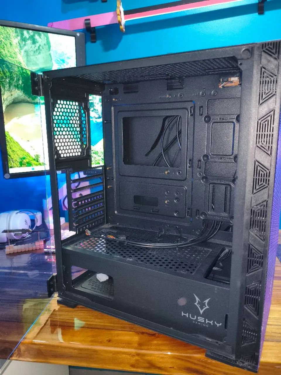 Gabinete Gamer Husky Preto  - Foto 2