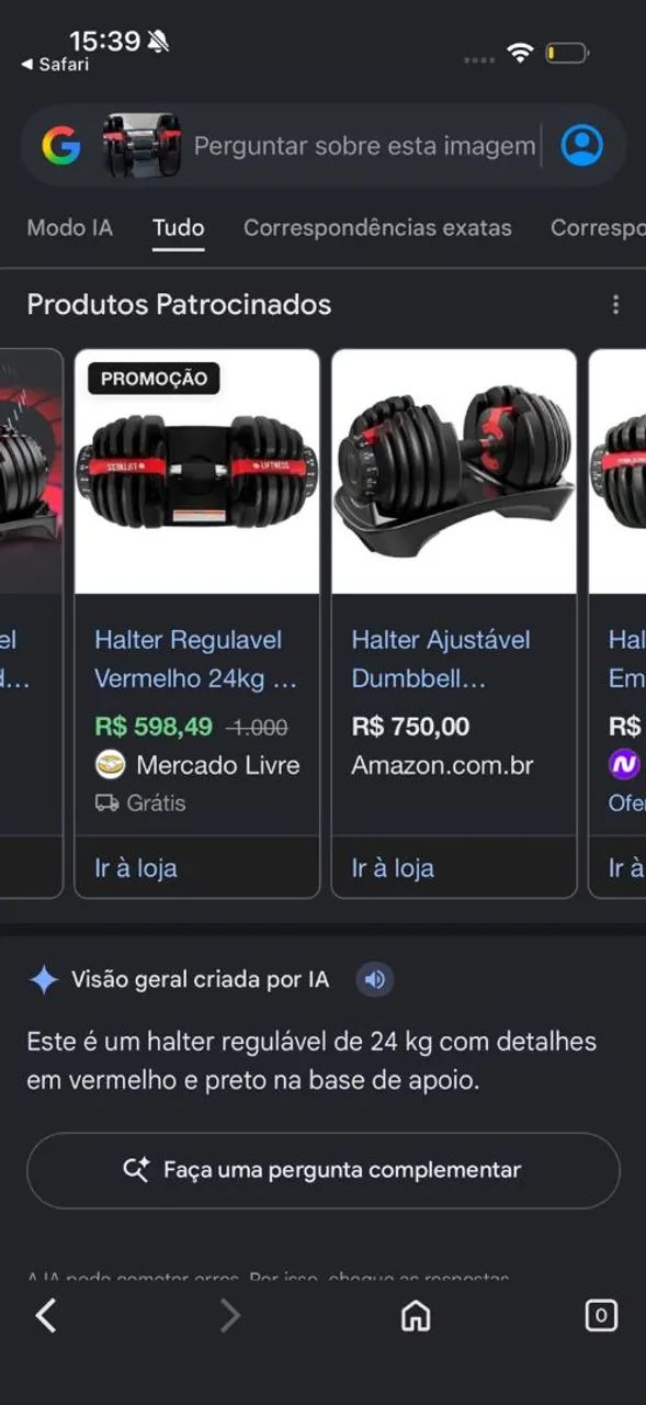Halter regulável até 24 kl e banco supino  - Foto 4