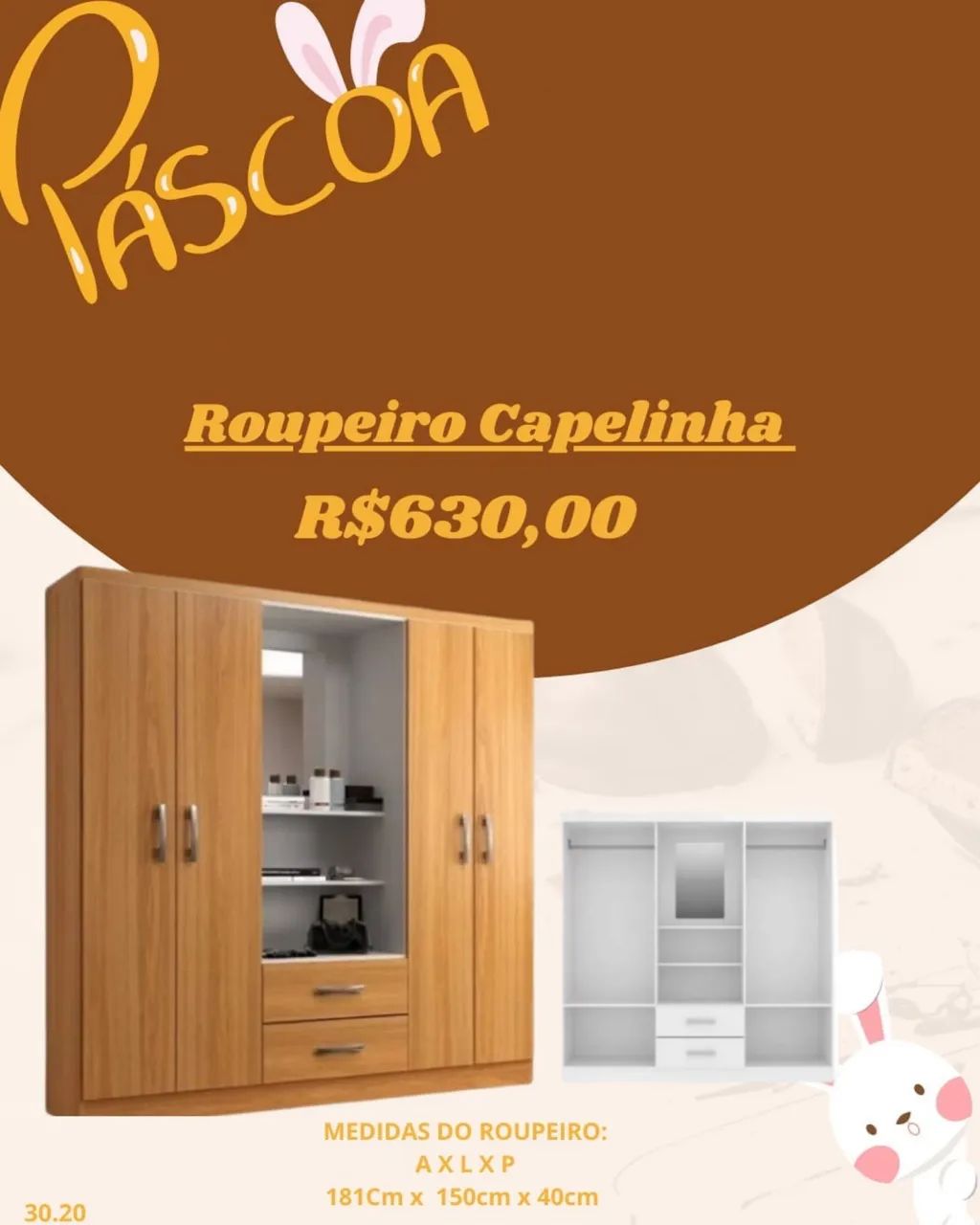 Guarda Roupa Capelinha 