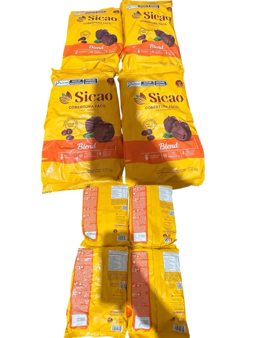 Chocolate Fracionada Sicao Blend 1kg (Lote de 4)