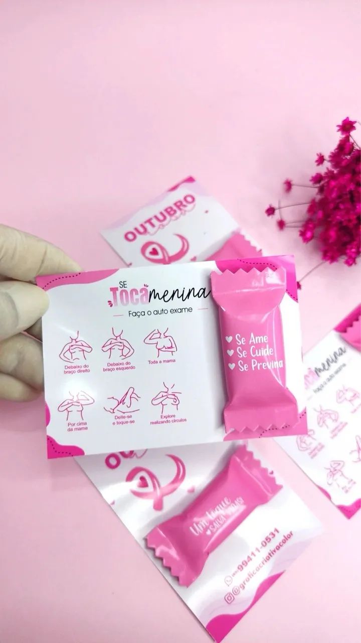 Kit lembrancinha Outubro Rosa  - Foto 2