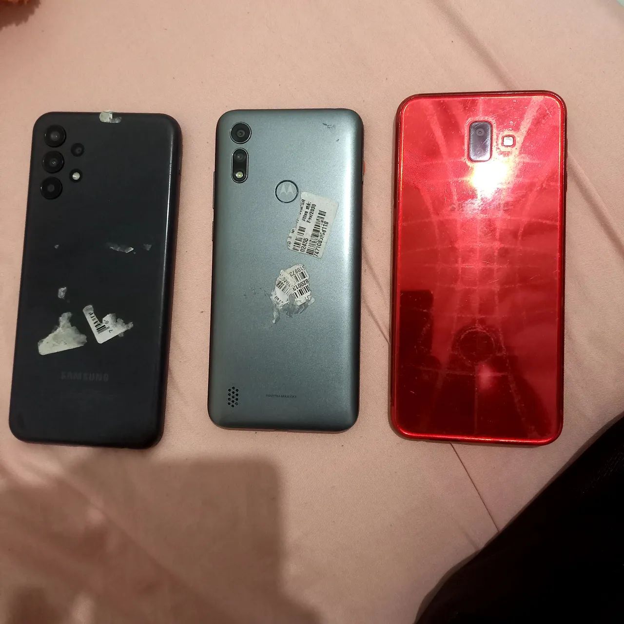 3 celular a13 moto e6 e um j6+ - Foto 2