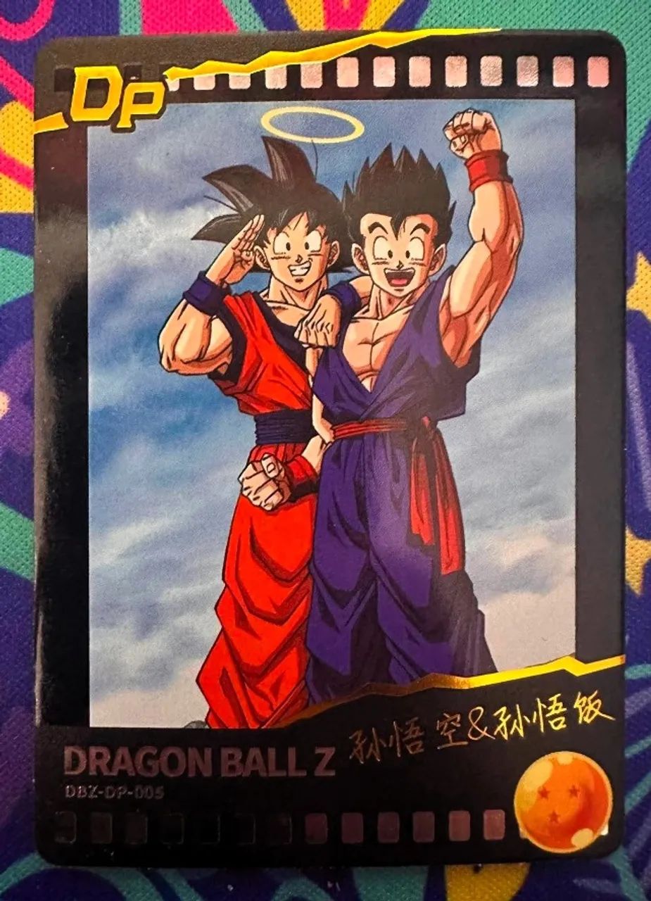 Carta DP Goku e Gohan Dragon Ball Z