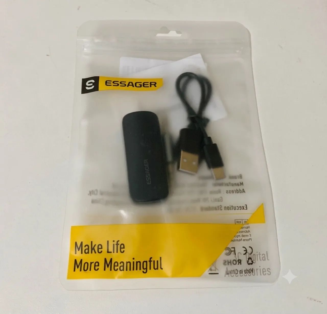 Adaptador Bluetooth P2 Essager | MP3 | Novo - Foto 2