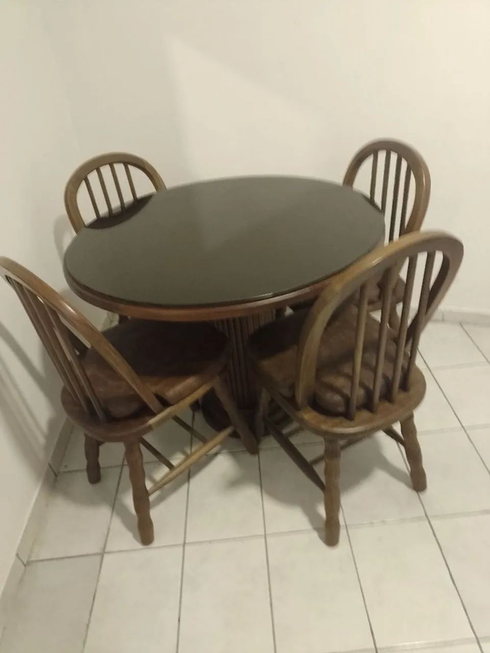 Mesa redondo madeira maciça  - Foto 3