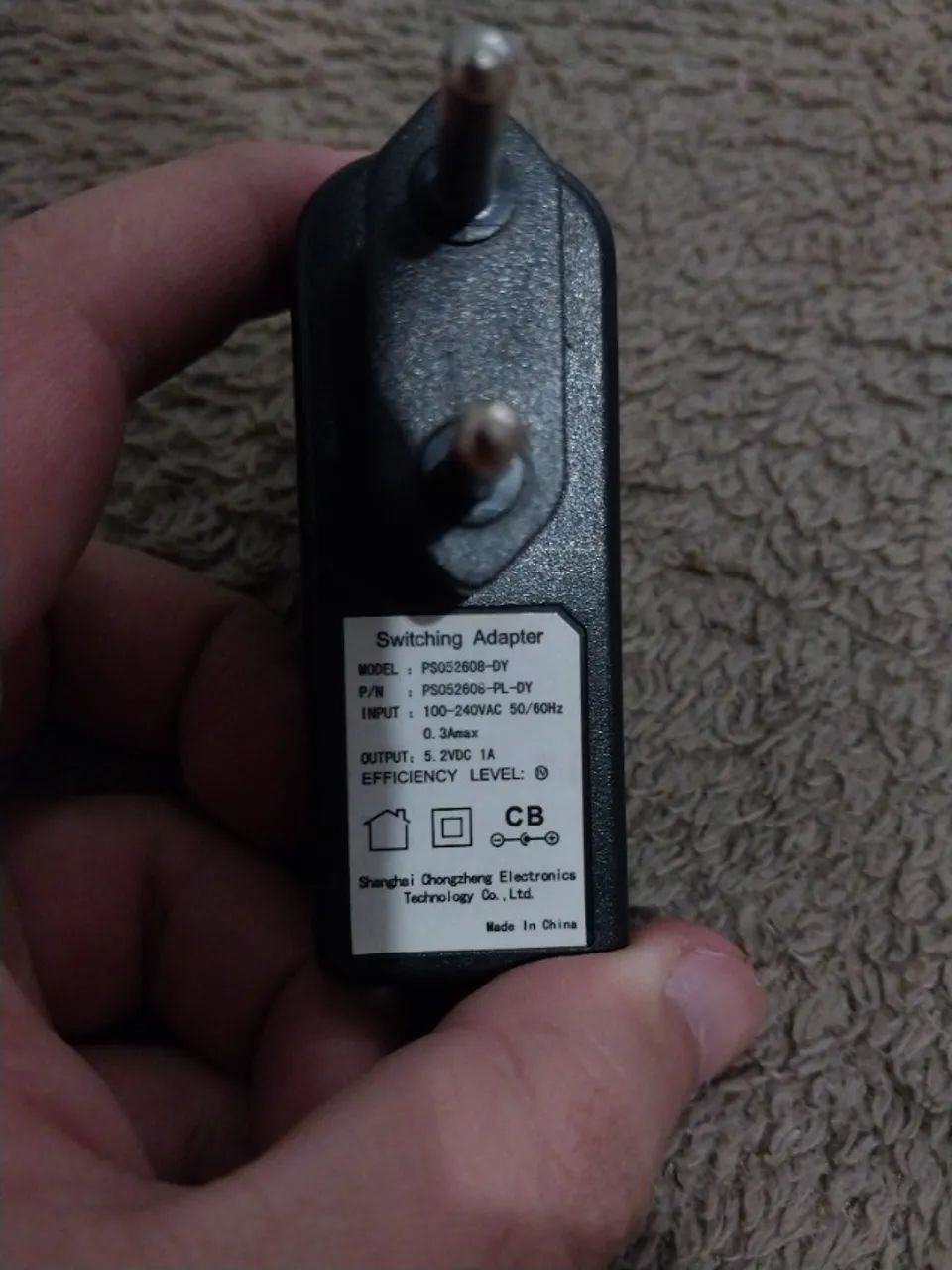 Fonte Chaveada Switching Adapter 5.2V 1A PS052608-DY Bivolt