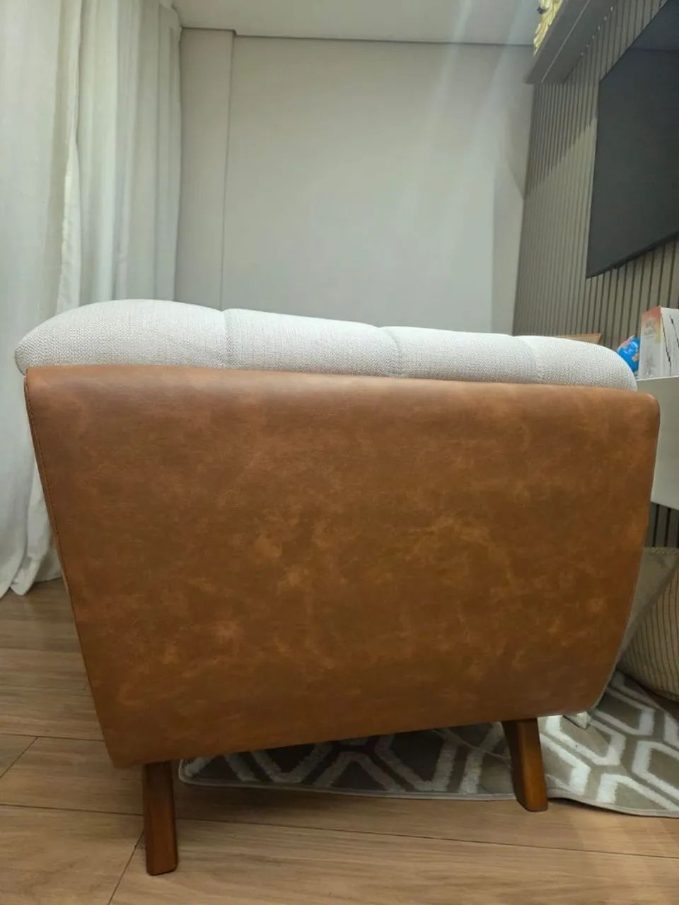 Sofa de linho 2,35 x 0,80m - Foto 4