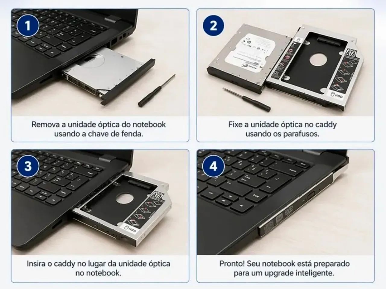 Case | Caddy para HD ou SSD - Foto 2