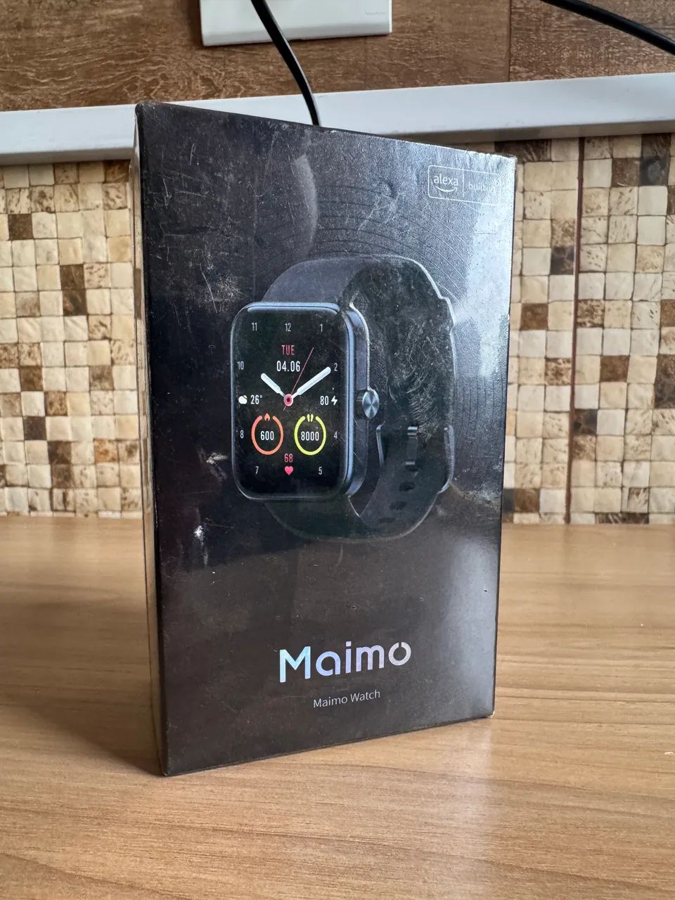 Relógio smartwatch com Alexa inteligente com notificações 