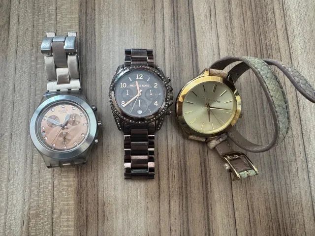 Kit com 3 Relógios Originais Importados - Michael Kors e Swatch