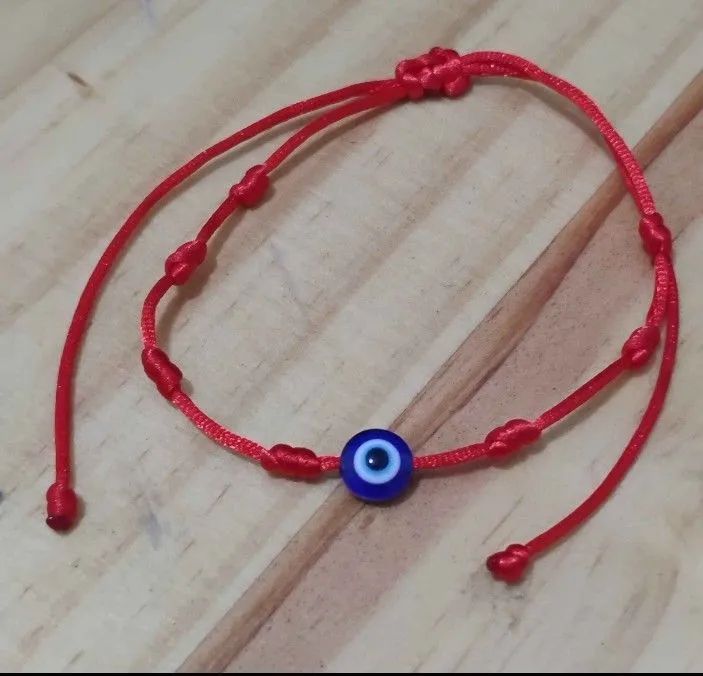 Pulseira 7 nós olho grego. Amuleto de proteção espiritual  - Foto 3