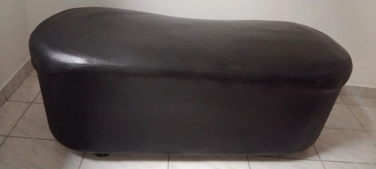 Puff 2 lugares preto - Foto 3