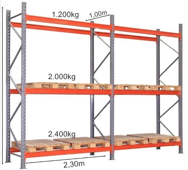 rack porta pallet para armazenagem - Foto 2