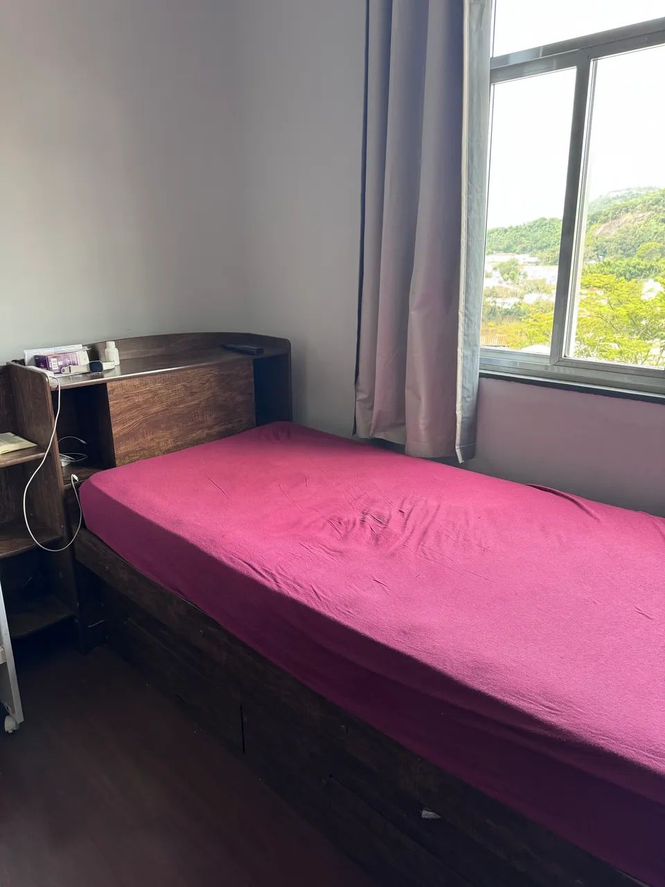 Cama dupla de solteiro com cabeceira box. 2 colchões. - Foto 3
