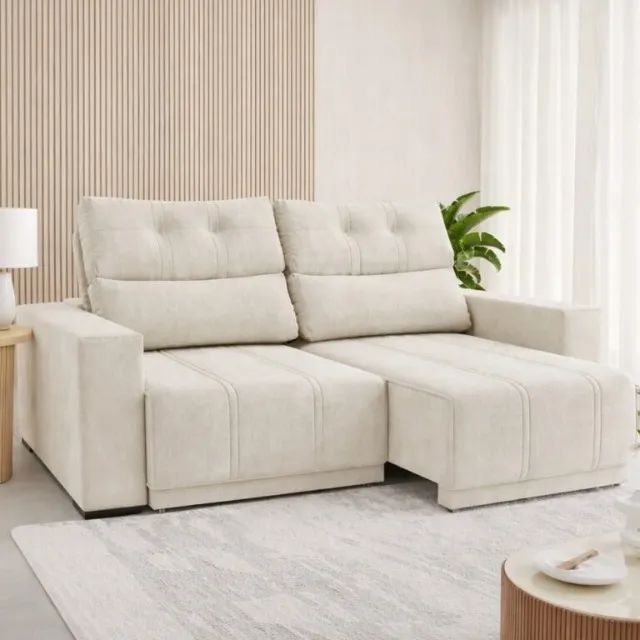 Sofá Retrátil e Reclinável Royal 2,00 m  Produto Novo!  Pronta Entrega! - Foto 2