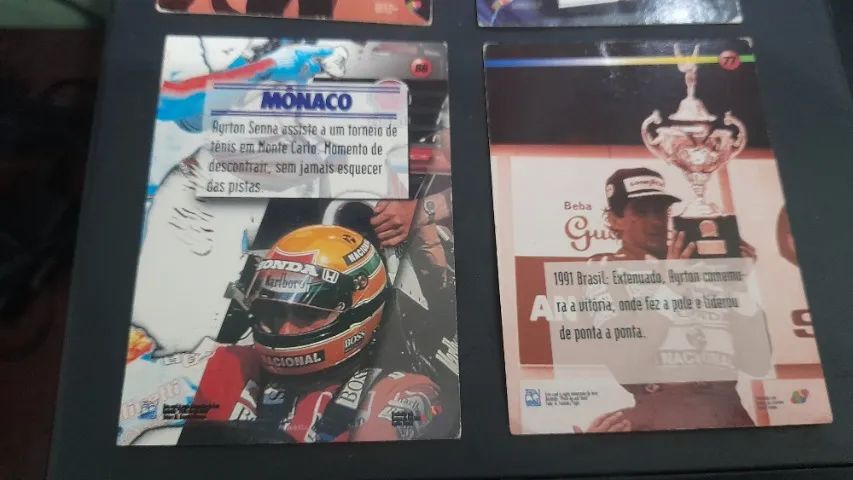Cards Ayrton Senna Coleção Perfil De Um Herói 52, 77, 86,113