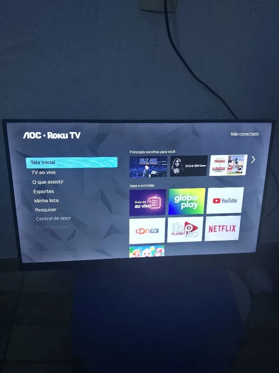 TV AOC ROKU 32 POLEGADAS R$ 750,00 - Foto 2