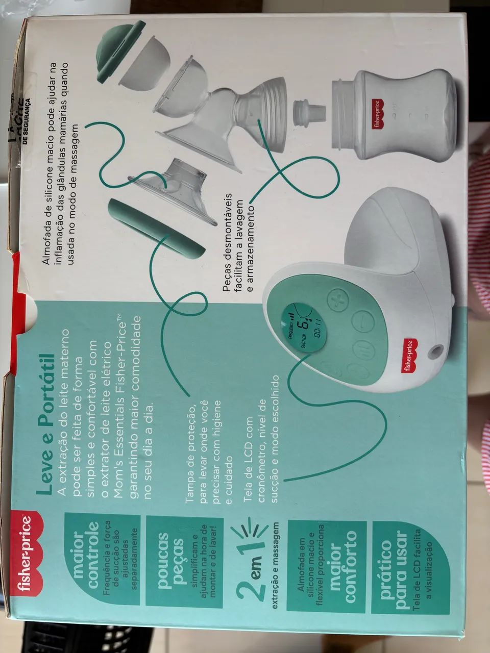 Bombinha extratora de leite elétrica Fisher Price - Foto 3