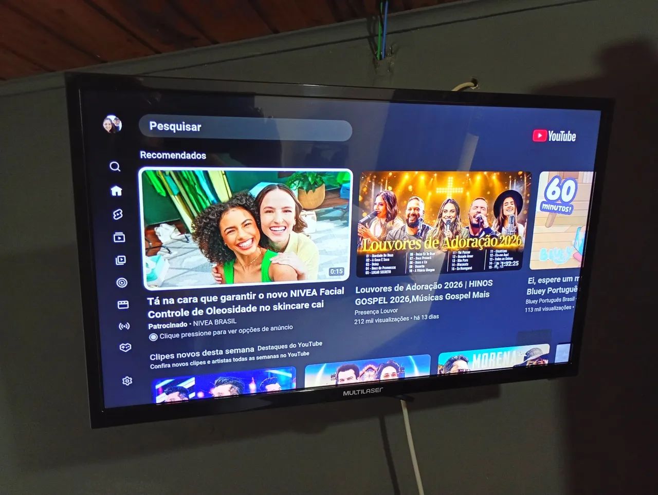 Vende-se um monitor tv,de 24 polegadas Multilaser  - Foto 4