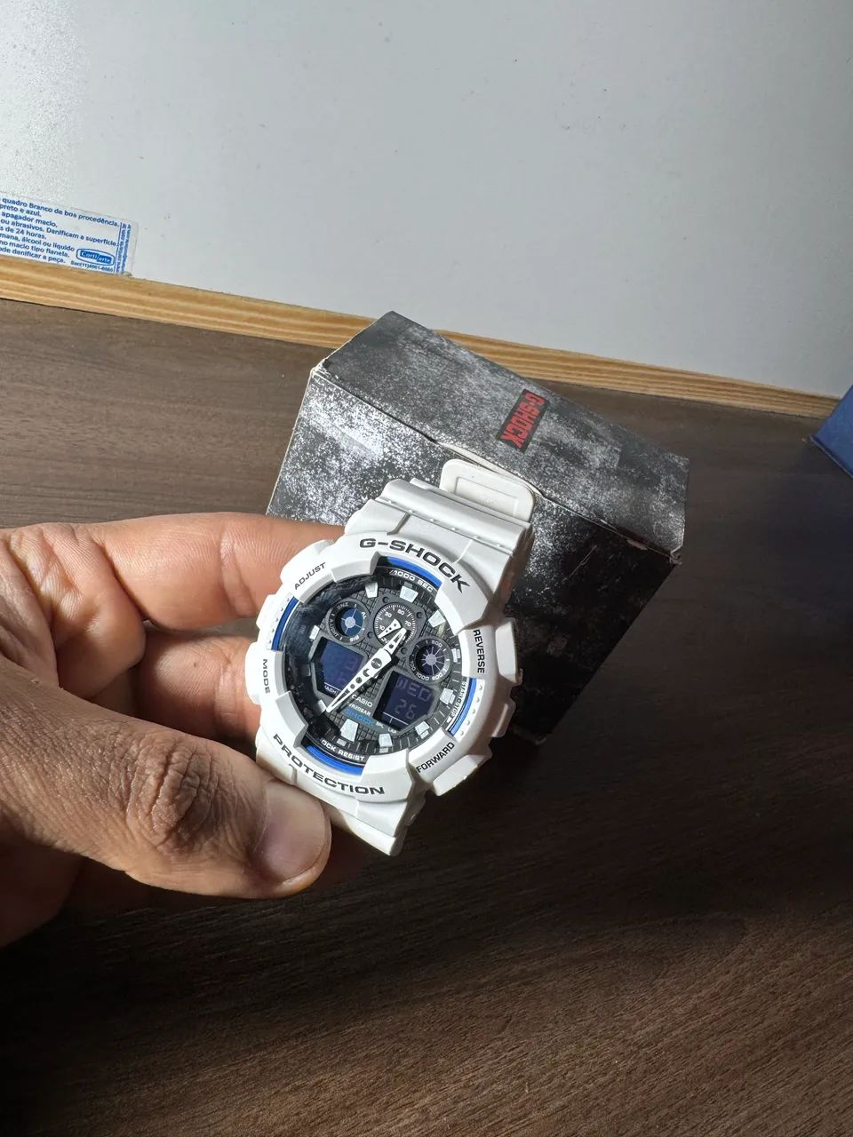 G-Shock GA-100B-7A Branco Original + Caixa - Funcionando 100% - Foto 5