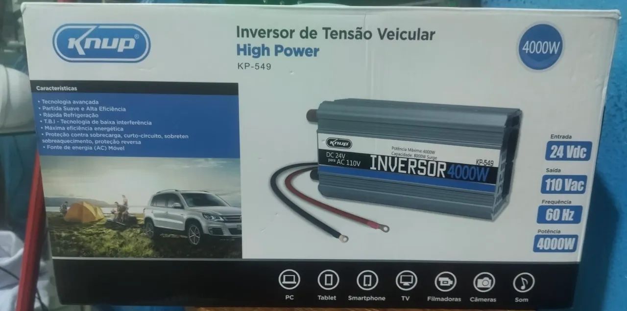 Inversor de 4000w 24 pra 110 - Foto 3