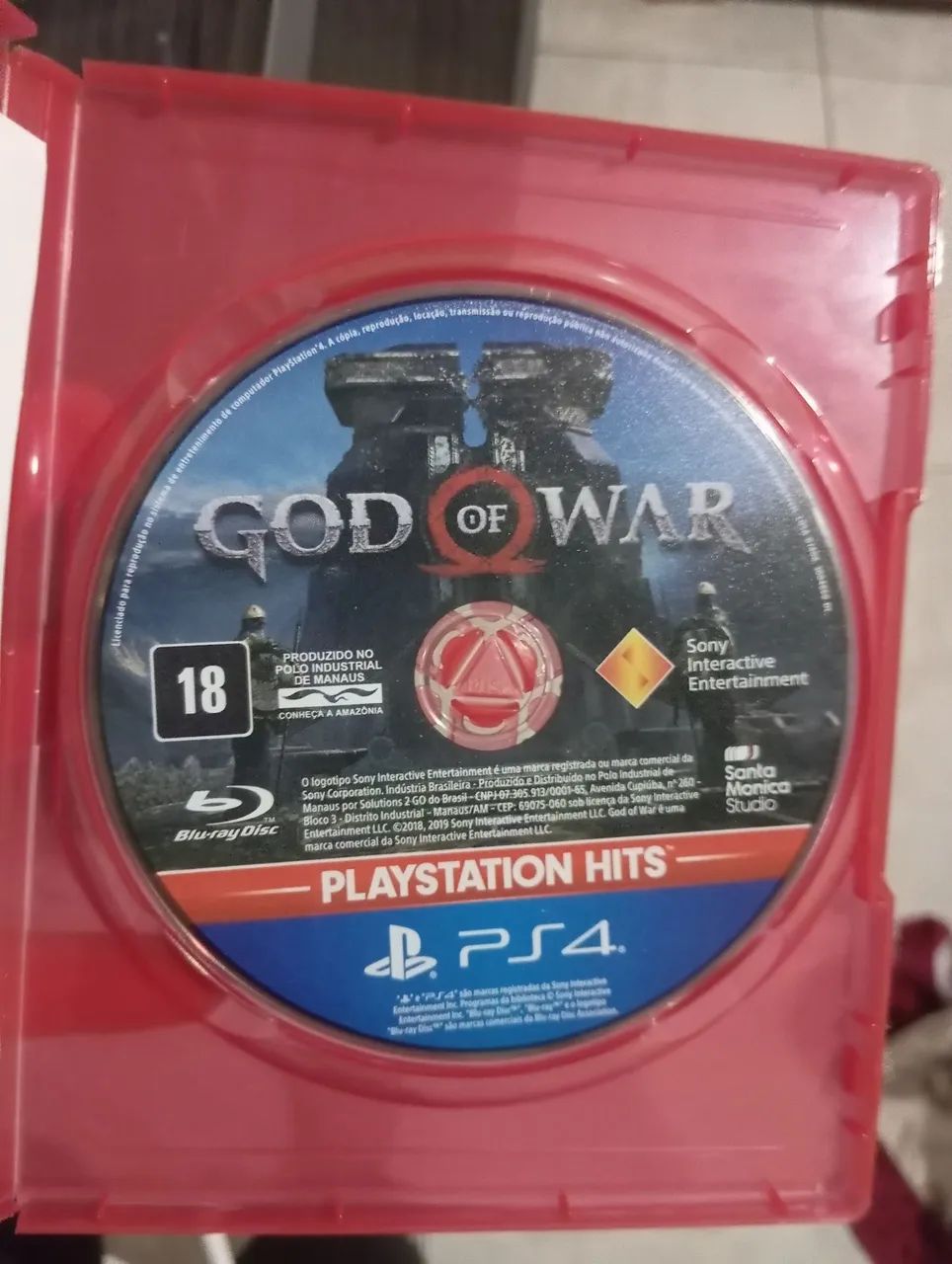 Jogo god of war de ps4