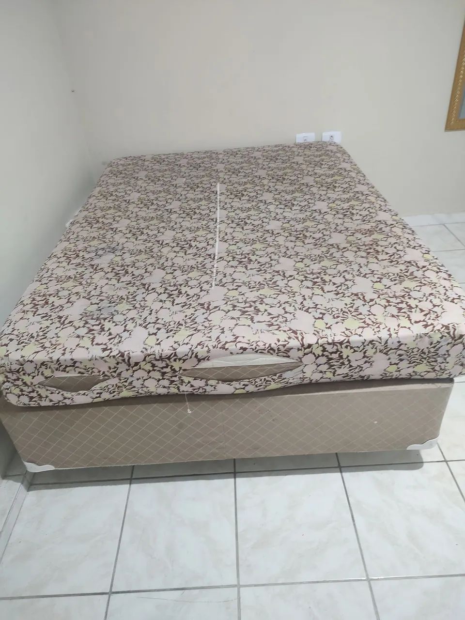 Cama Box Casal + Colchão Ortobom - Foto 2