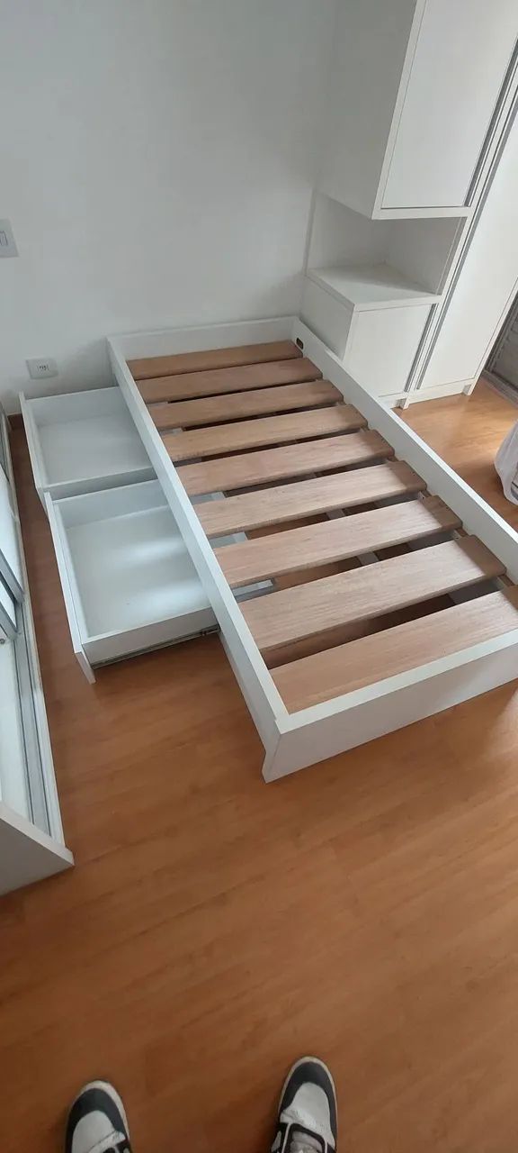 Cama de solteiro com 2 gavetas  - Foto 2