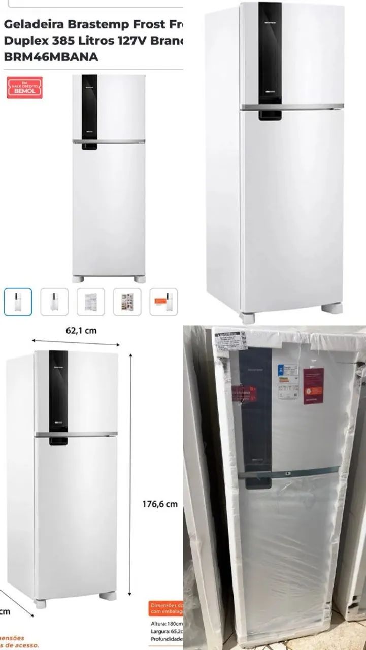 Vendo geladeira Brastemp nova