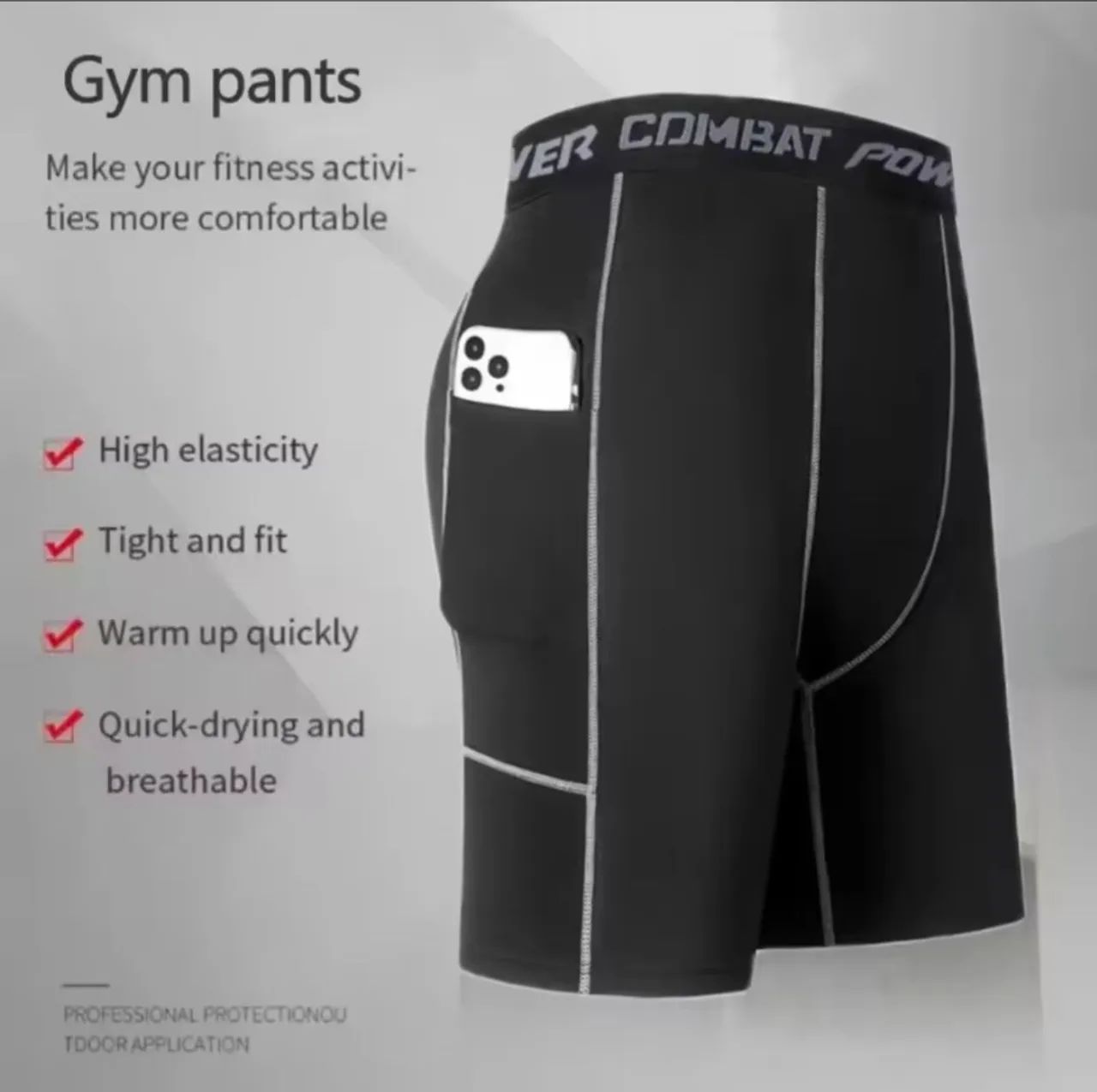 Shorts ciclistas masculinas  e femininas- alta elasticidade e respiráveis - Foto 3