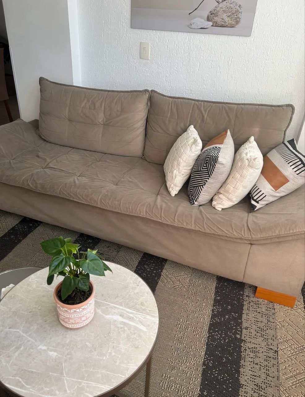 Sofá 2,40m Usado e Conservado - R$ 650 - Foto 3