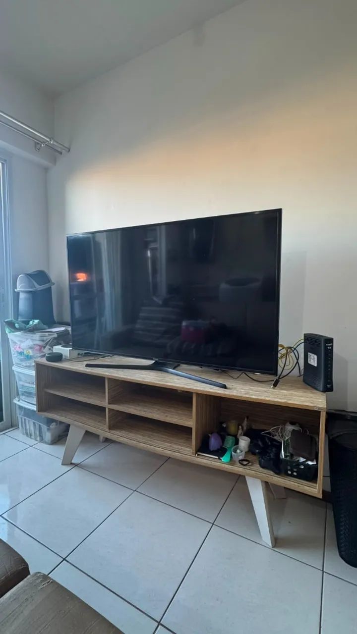 Rack para TV Estilo Retro Pes Palito Madeira MDF 1.60m