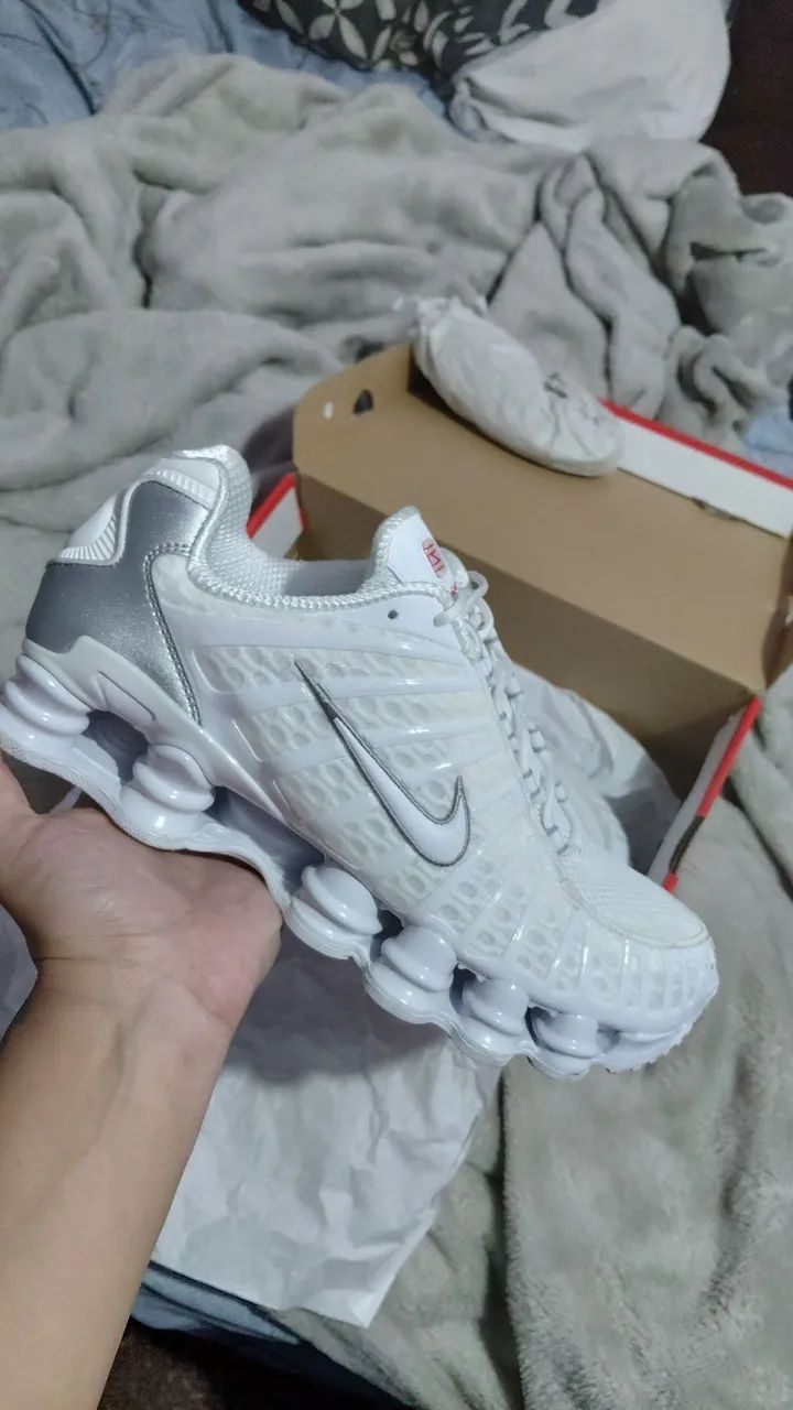 Nike Shox TL (12 molas) branco - Foto 4