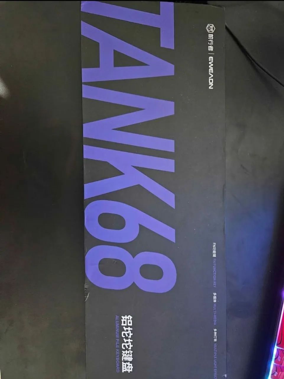 Teclado magnético de alumínio eweadn tank68 pro  - Foto 4