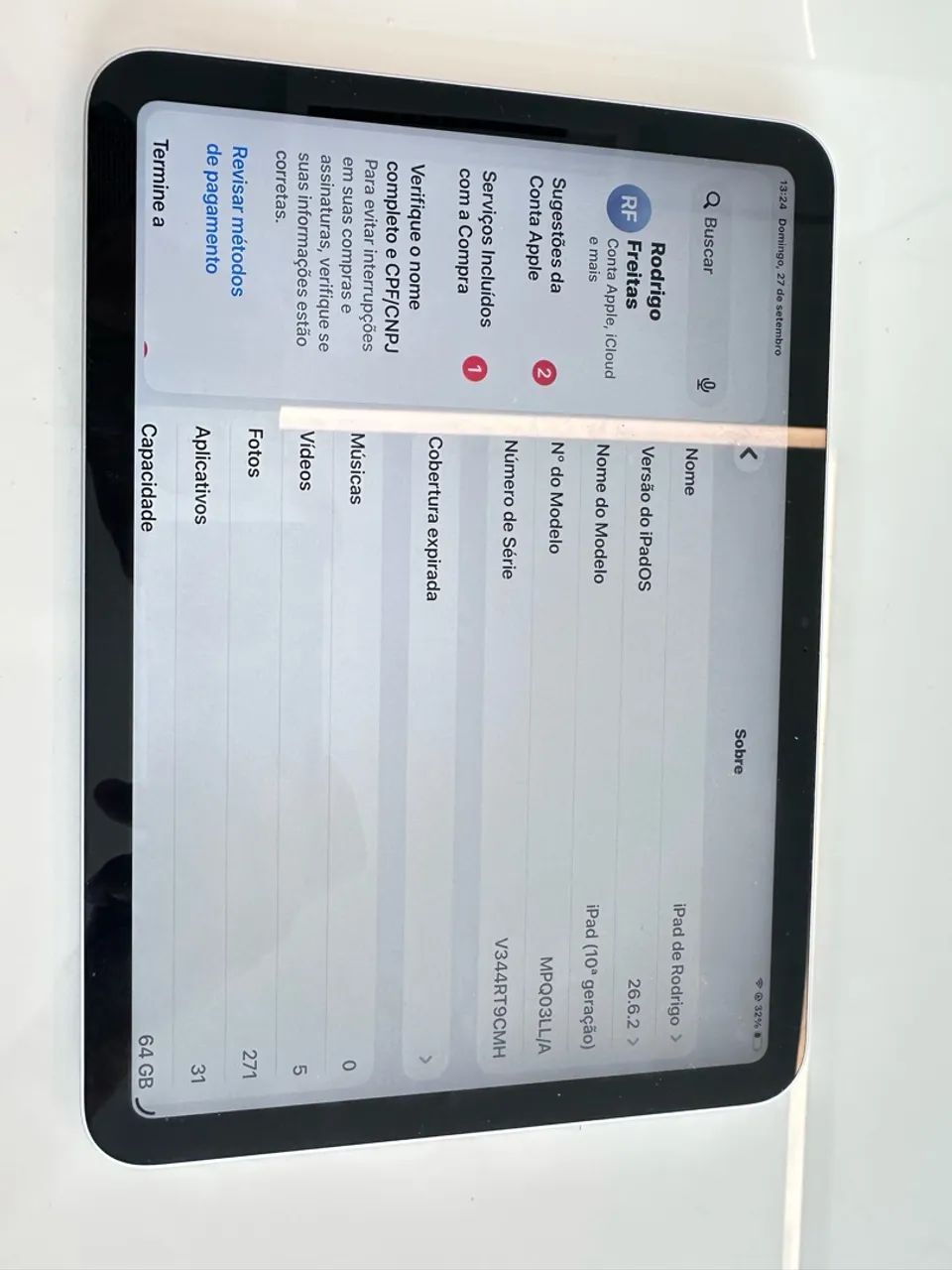 iPad 10 Geração 64mb - Novíssimo na caixa  - Foto 5