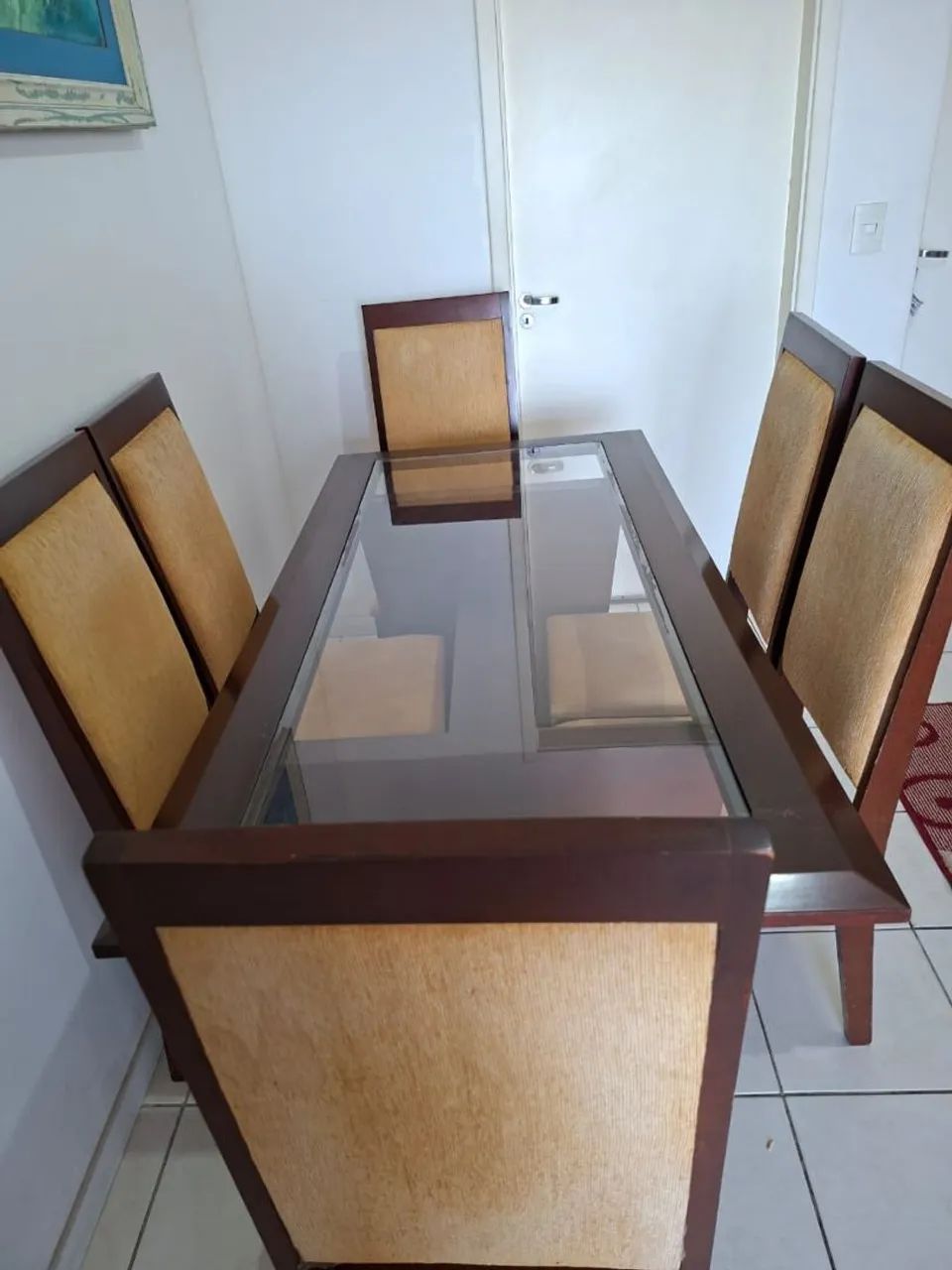 Mesa de Vidro com Madeira  - Foto 3