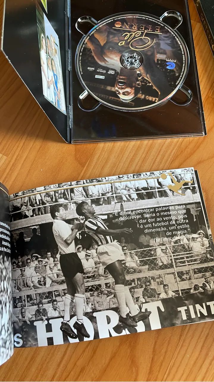 DVD PELÉ ETERNO EDIÇÃO DE COLECIONADOR com livro de fotos - Foto 4