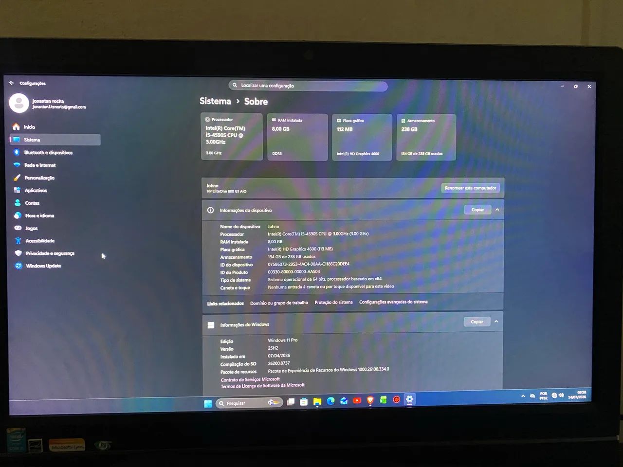 Pc HP all in on  - Foto 3