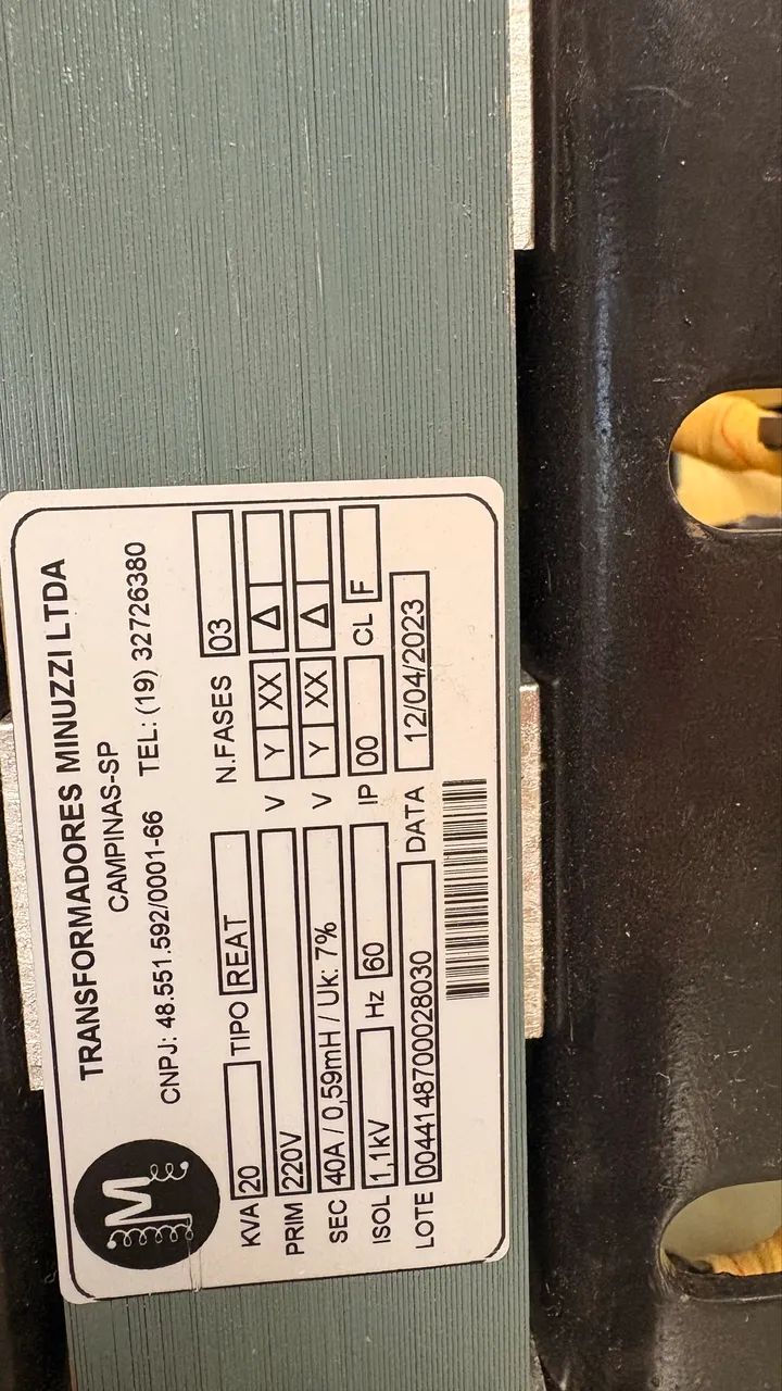 Auto transformador trifásico 20kva