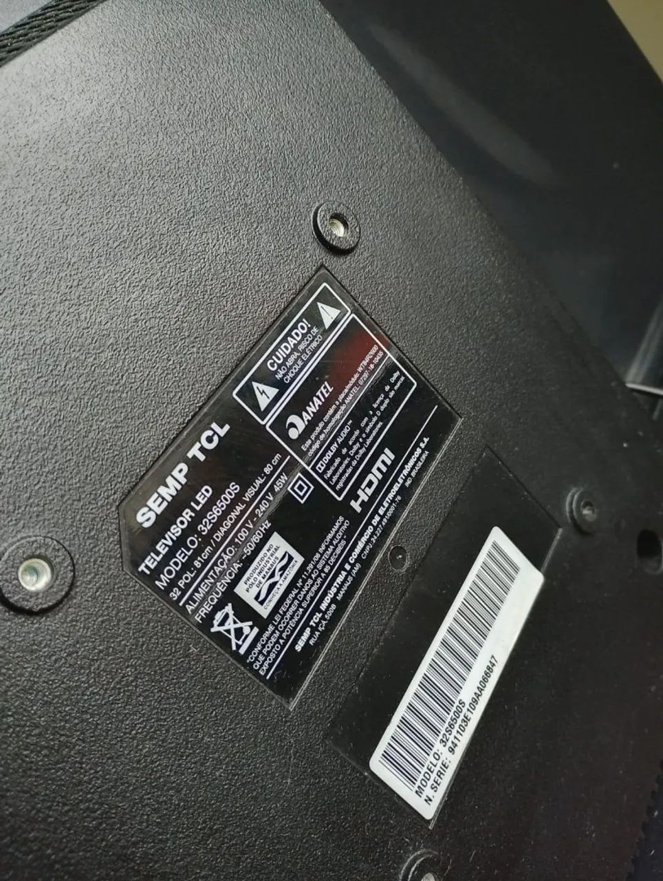 Tv TCL 32 polegadas Smart em perfeito estado , controle remoto funcionando perfeitamen - Foto 3