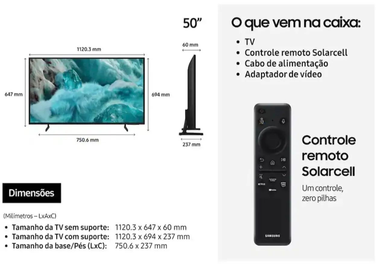 Smart TV Samsung 50" - 4K UHD - Foto 2