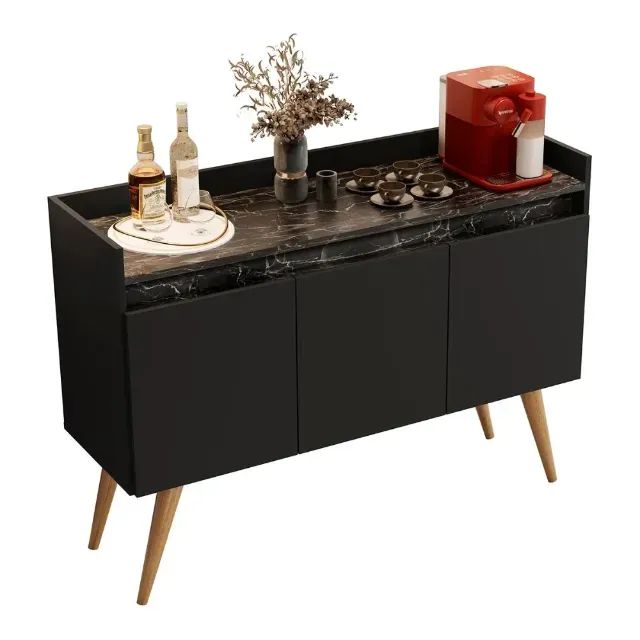 Rack de madeira com 3 portas