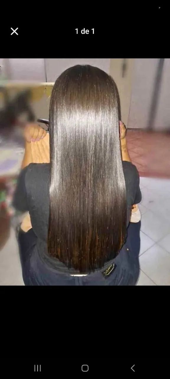 Aplicação de mega hair 