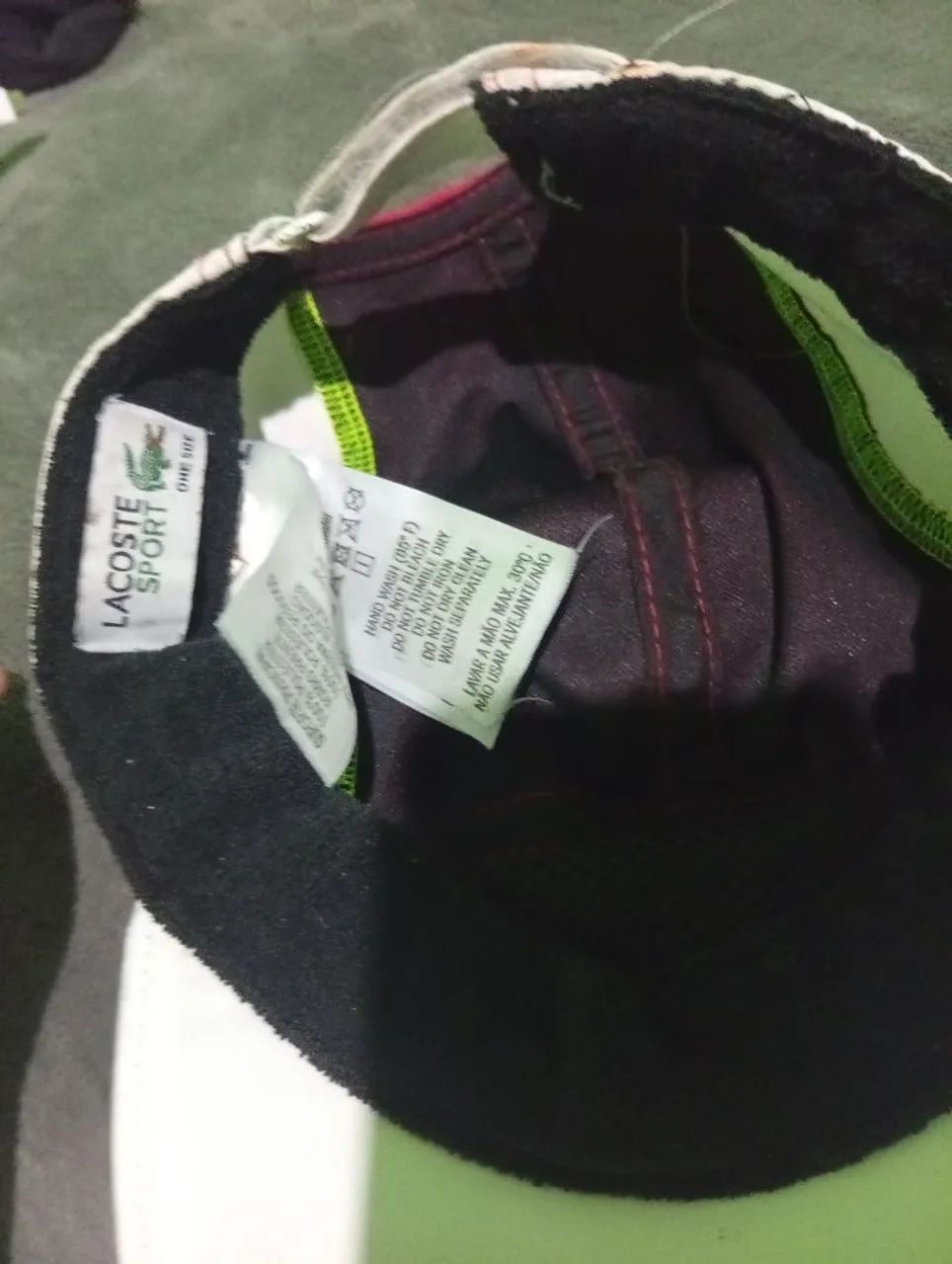 BONÉ SPORT LACOSTE, ORIGINAL COM TAG IMPORTADO.