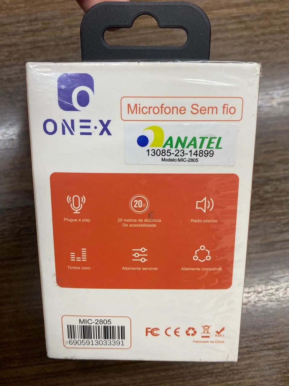 Microfone Lapela Sem Fio Onex Original  - Foto 2