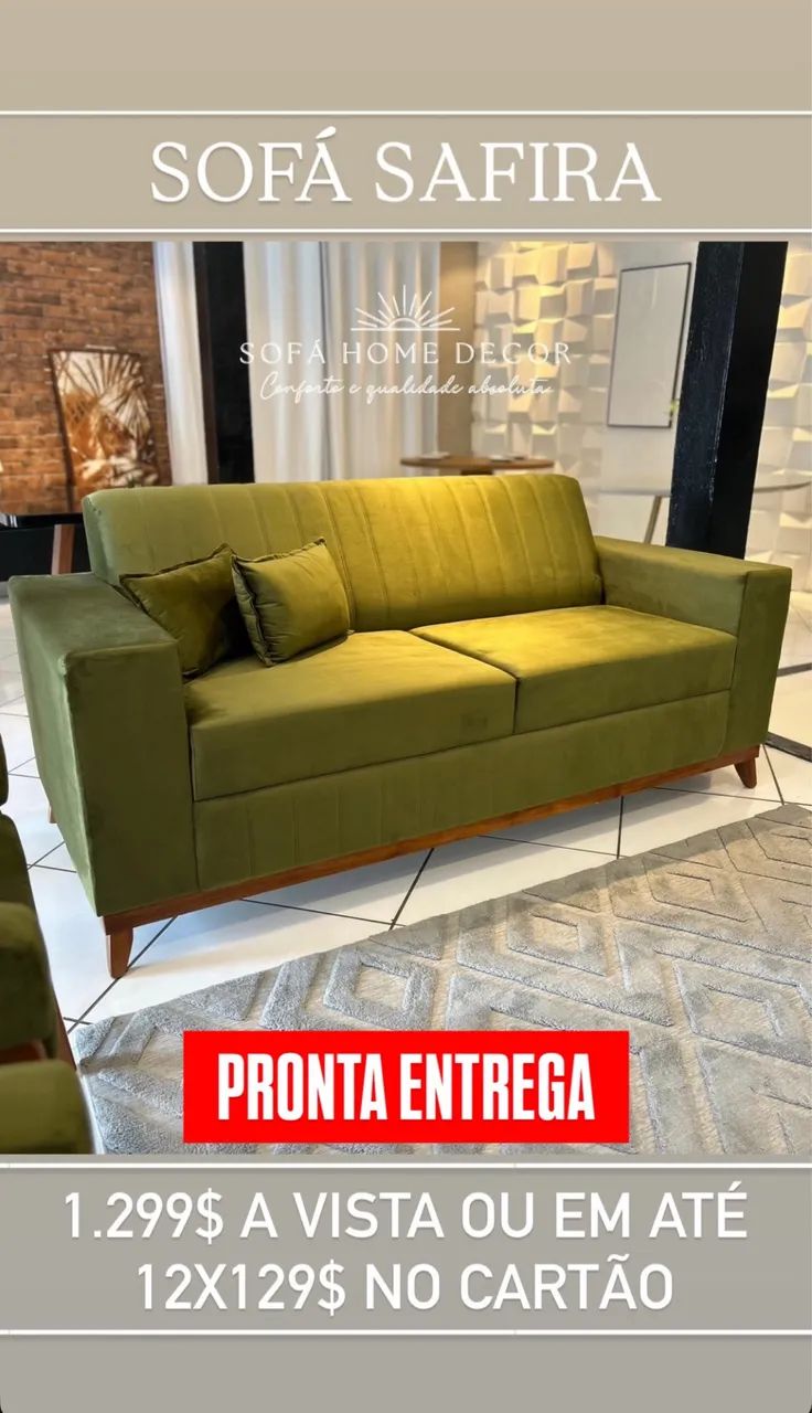 Sofá Safira pronta entrega 