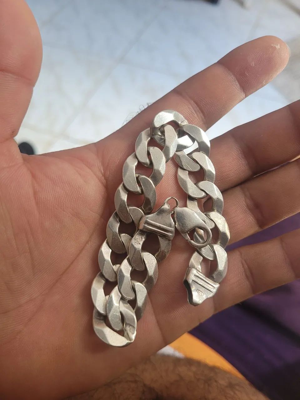 Pulseira de prata  - Foto 4